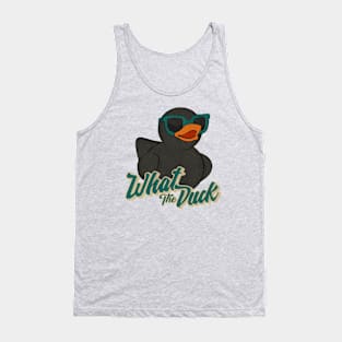 Funny Dark Black Grey Rubber Duck Duckling Tank Top